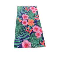 China microfiber sued towel/microfiber towel with printed flower