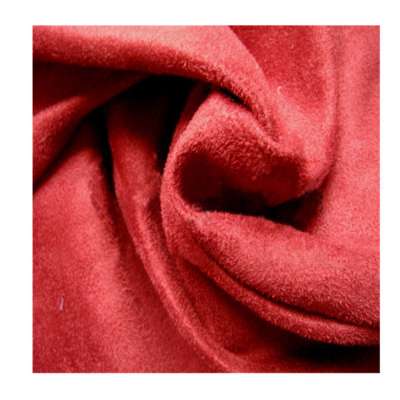 waterproof polyester suede fabric with solid dyeing for clothes and shoes