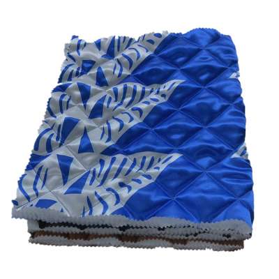 digital printing woven polyester satin quilting fabric for bed sheet